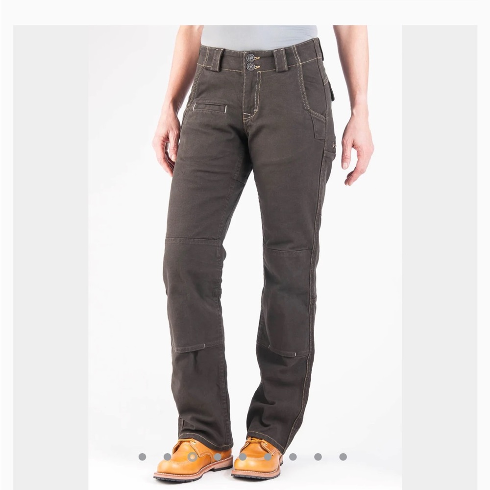 Dovetail Day Construct workwear pants in brown canvas